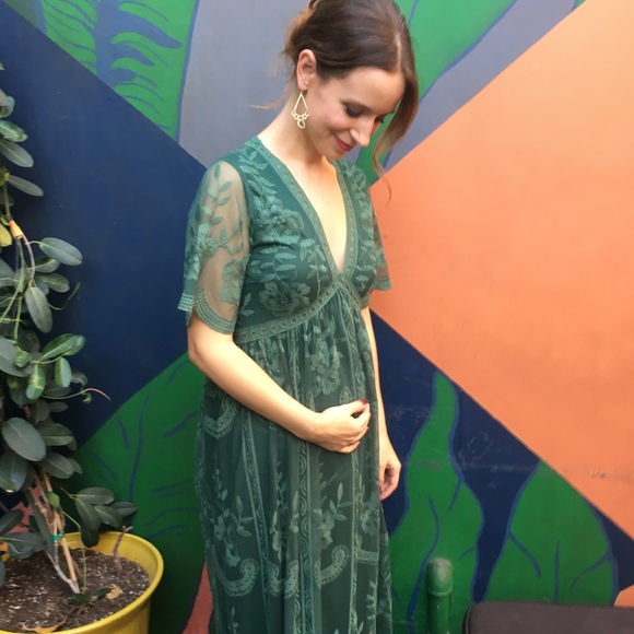 Pinkblush Dresses & Skirts - Maternity lace maxi dress